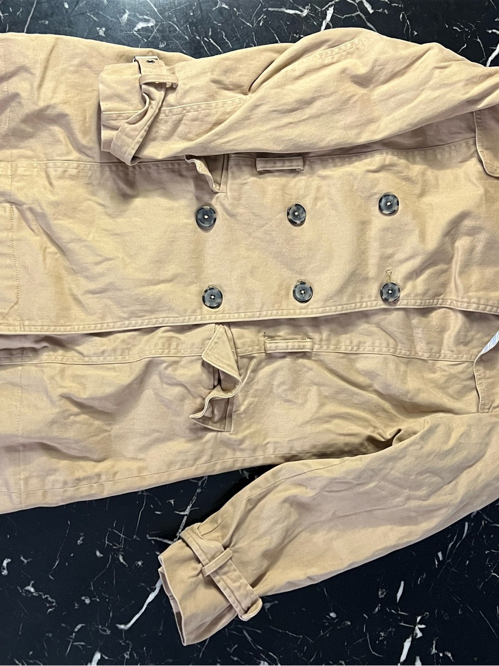 GAP Beige Double-Breasted Trench Coat